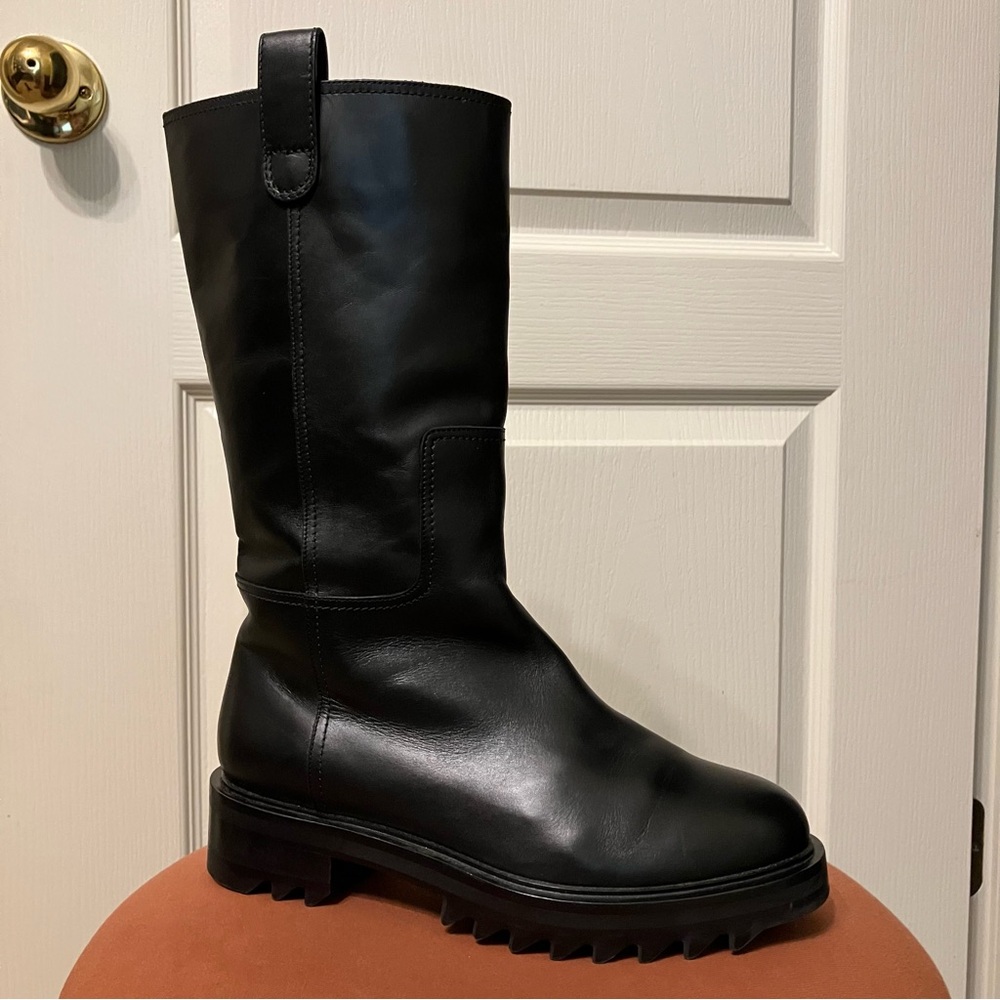 TAMARA MELLON Boots EASY RIDER Black - Sz 8.5 (EU 38.5) Made in Italy EXCELLENT! - Picture 12 of 15